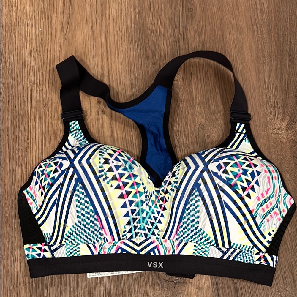 VSX Blue and Black Sports Bra